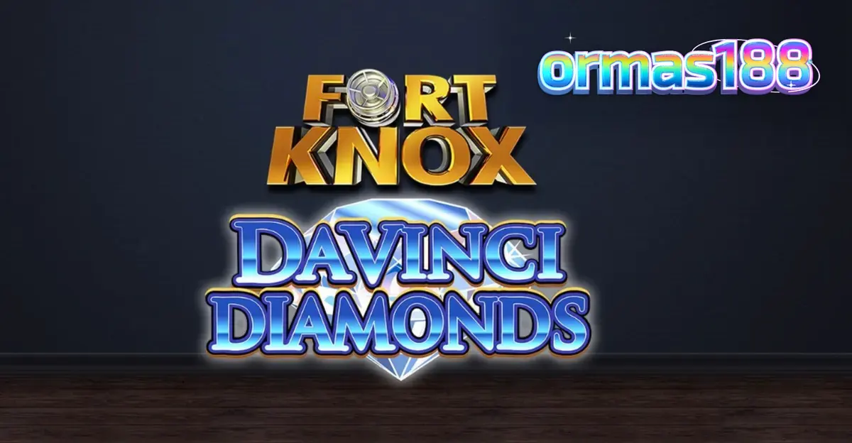 Tampilan visual slot Fort Knox Da Vinci Diamonds dengan tema seni Renaisans dan brankas mewah.
